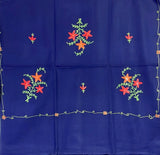 Kashmiri Embroidered Aari Work Pashmina - Midnight Blue