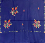 Kashmiri Embroidered Aari Work Pashmina - Royal Blue