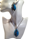 Mohalla Antique Turquoise Fashion Necklace w/ Earrings